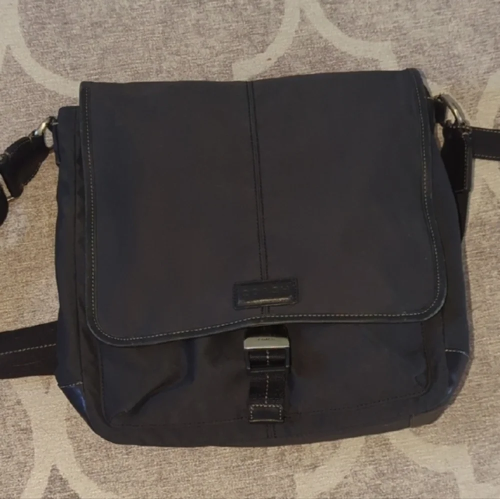 Coach Black Messenger Bag with Adjustable Strap